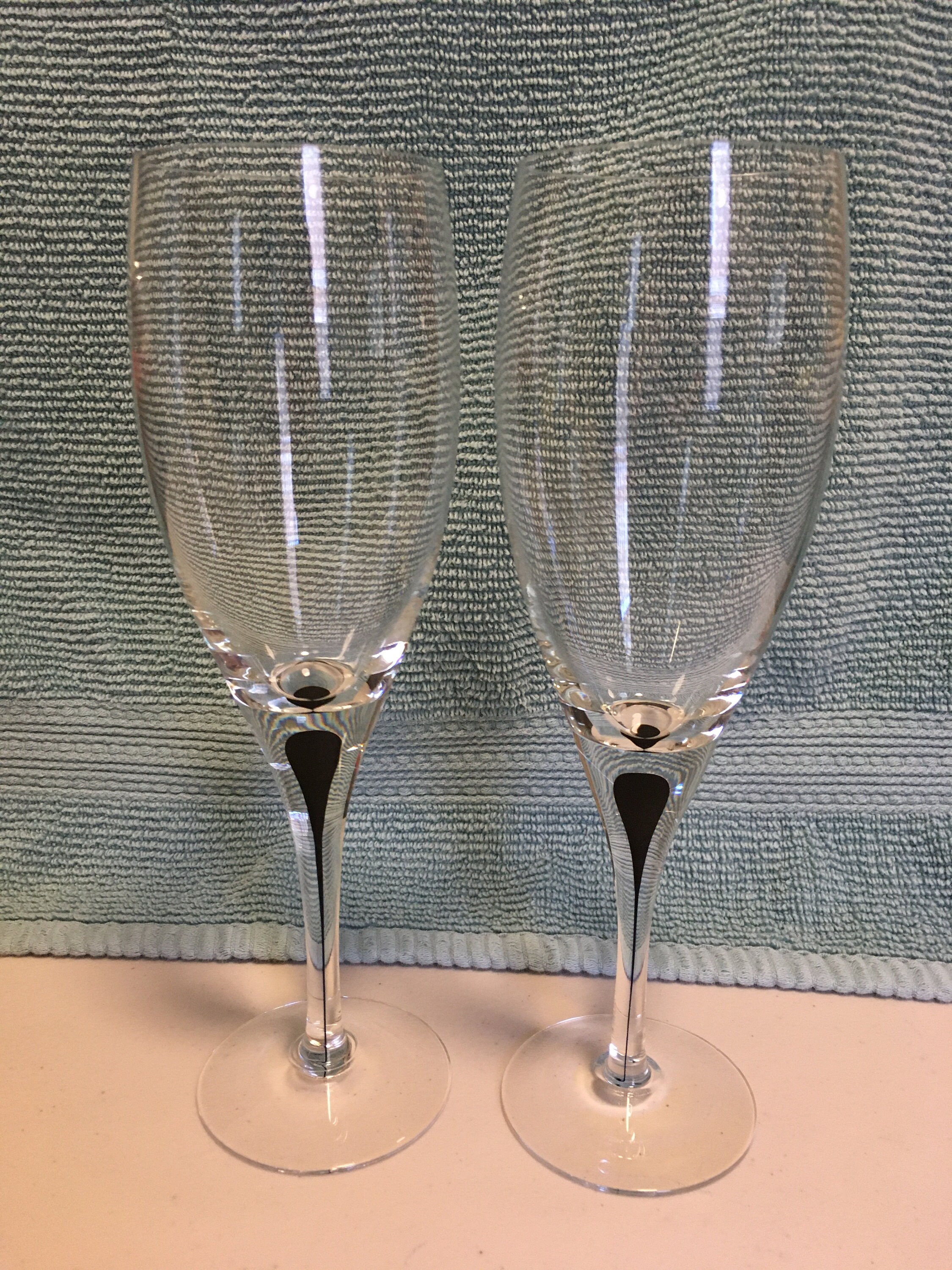 Orrefors Sweden Claret Wine Glasses set de 2 Intermezzo Etsy