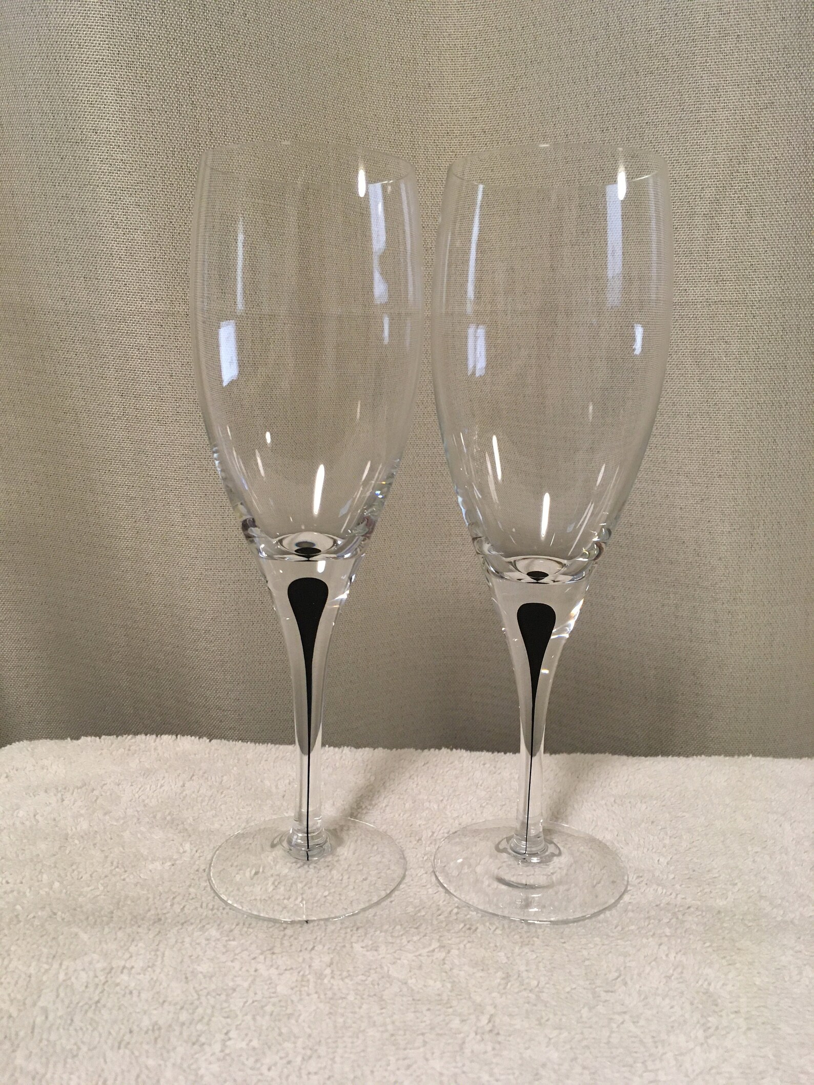 Orrefors Sweden Claret Wine Glasses set de 2 Intermezzo Etsy