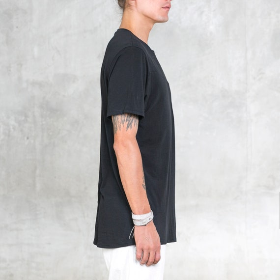 POCKET TEE Ethical Thin Black T-shirt 