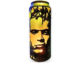 Billy Idol Beer Can Lantern! Generation X Punk Pop Art Candle Lamp Unique Gift