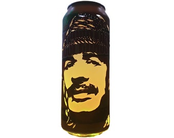 Inspired By Carlos Santana - Beer Can Lantern! Supernatural, Black Magic Woman - Unique Gift!