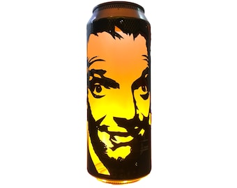 Rik Mayall Beer Can Lantern! The Young Ones, Bottom, Drop Dead Fred Pop Art Lamp - Unique Gift!