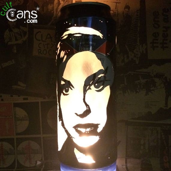 Gothic Pop Art Portrait Brandon Lee The Crow Beer Can Lantern Unique Gift Lampen