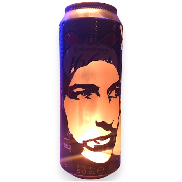 Bob Dylan Beer Can Lantern! Pop Art Portrait Candle Lamp - Unique Gift!