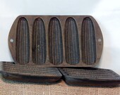 3 cornbread pans cast iron