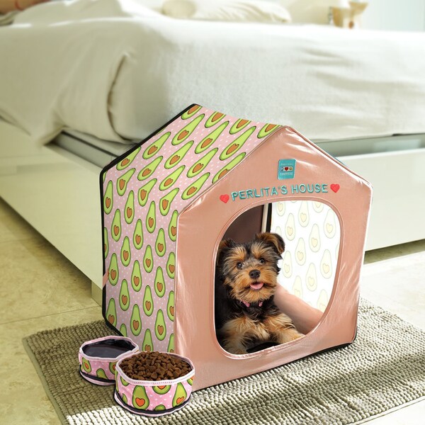 Personalized Dog House And Dog Bed Cat House Cat Bed Removable Bed Custom Embroidered Machine Washable
