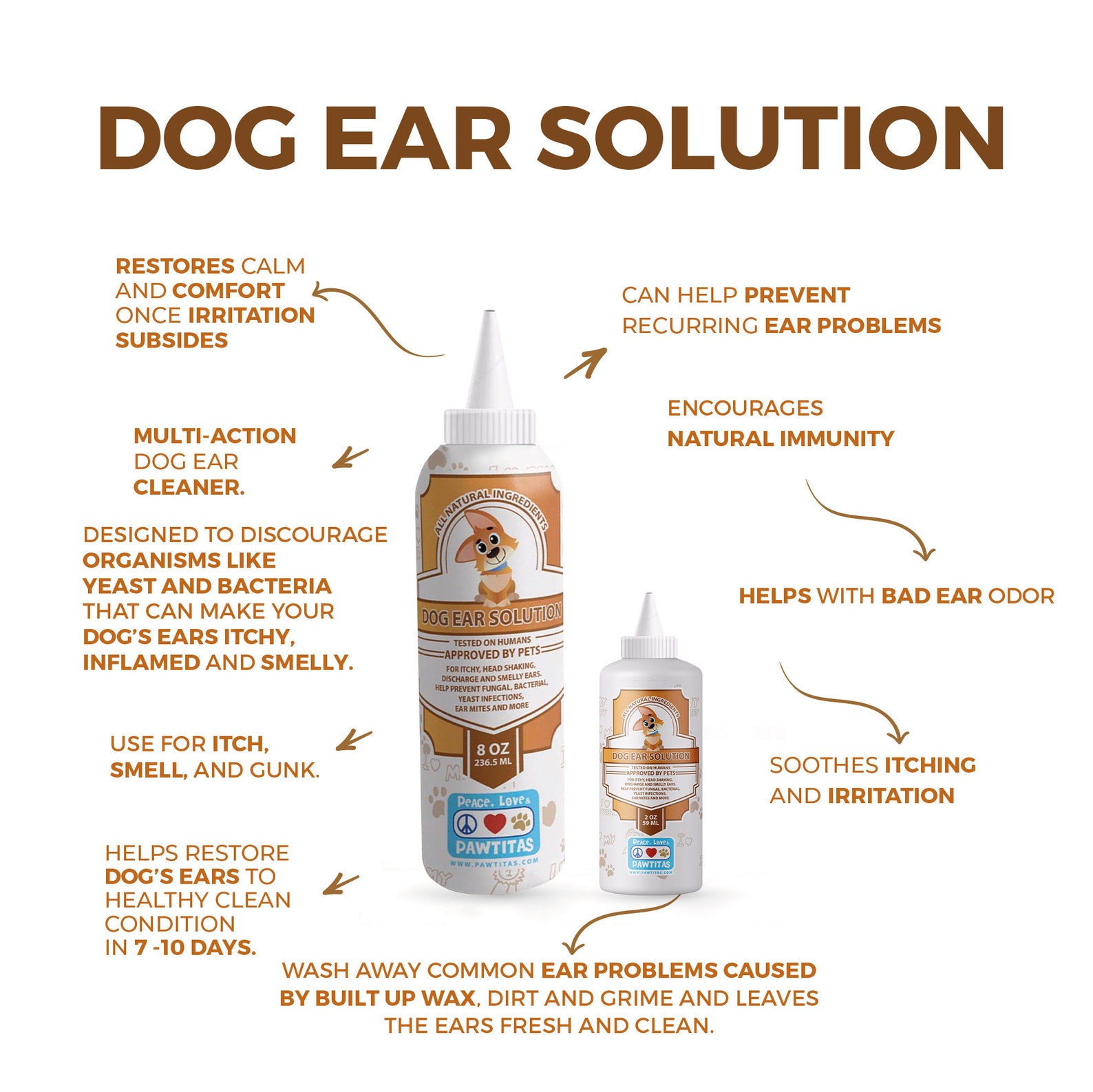 Dog Healing Ear Drops Dog Ear Allergies Relief Dog Ear Etsy