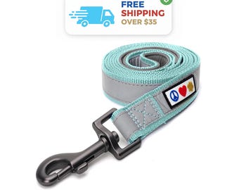 Reflective Dog Leash: Padded Handle, 6ft Nylon Lead
