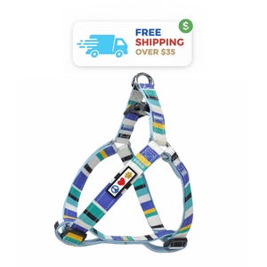 Pawtitas Multicolor Dog Harness: Adjustable Step-In Puppy Harness