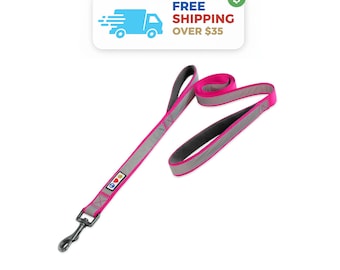 Heavy Duty Double Handle Dog Leash: Reflective Training Leash for Large Dogs