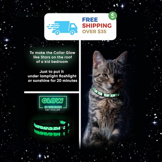 thumbnail image 2 of 8 Colors Pet Cat Dog Necklace Safety Buckle Small Dog Patch Cloth Bell Collar Pu 2 of 14