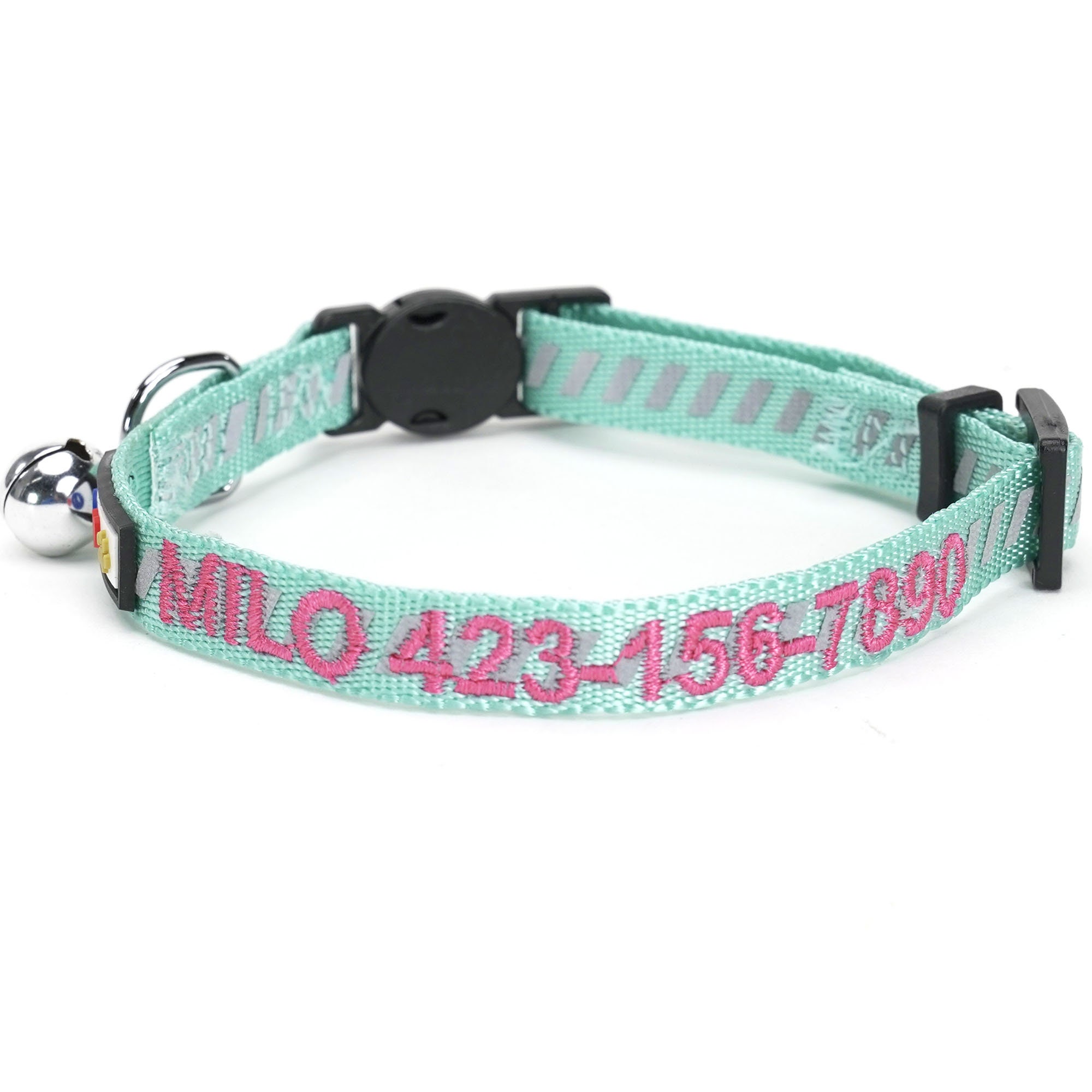 Blue Green Breakaway Cat Collar Etsy