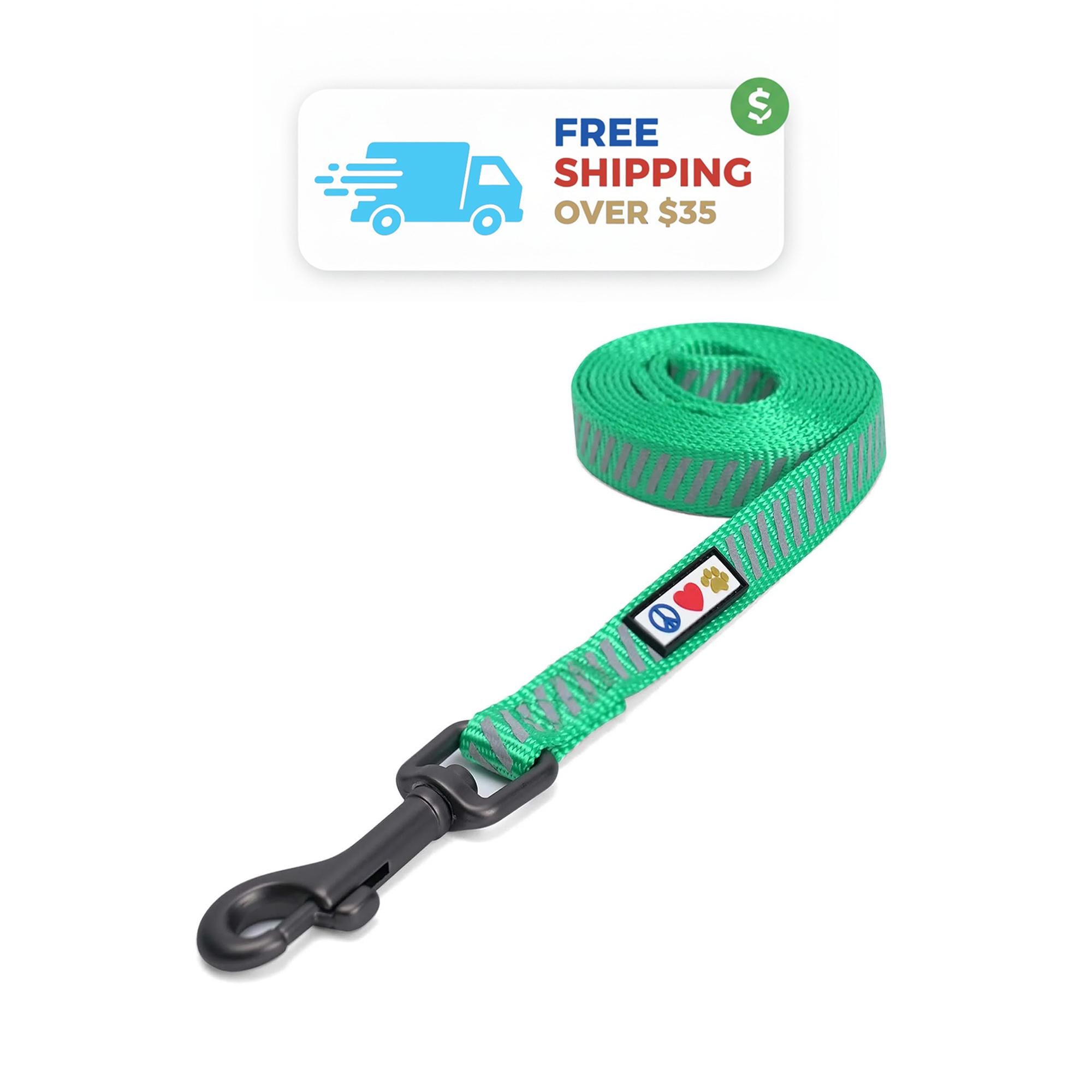 Reflective Dog Leash 6 Ft Nylon Traffic Lead For Small Dogs