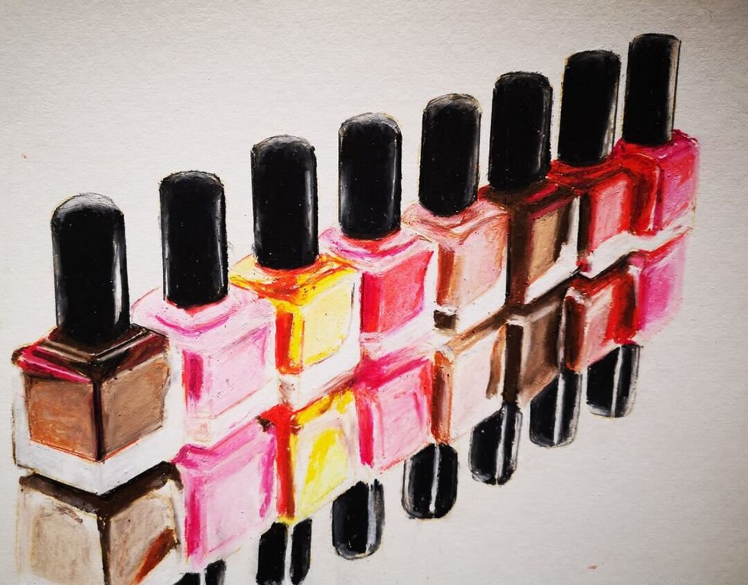 Original Nail Polish Painting Still Life Contemporary - Etsy Original Nail Polish Painting Still Life Contemporary - Etsy