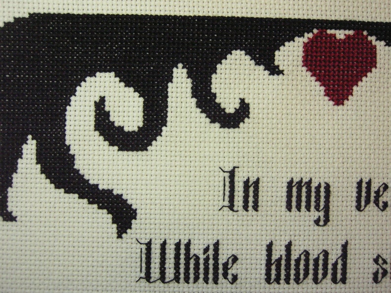 Gothic Cross Stitch Pattern the Monk Quote Instant Download - Etsy
