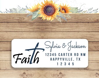 Christian Christmas Address Labels - Etsy