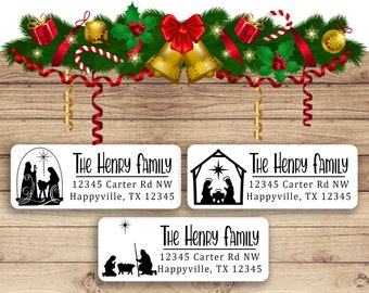 Christmas Address Labels Printable - Etsy