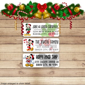 30 Printed and Mailed Mickey Mouse and Minnie Mouse Christmas ...