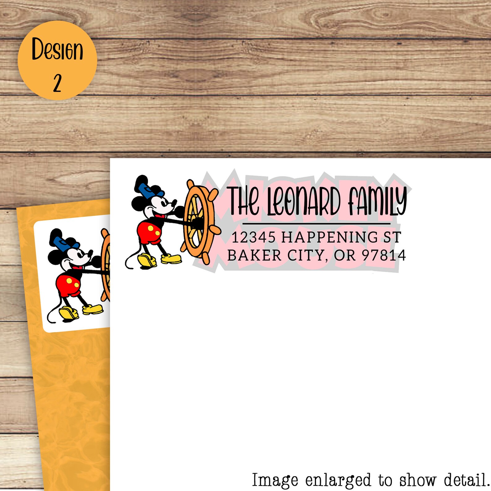 Custom Address Labels Classic Vintage Disney Mickey Mouse Etsy