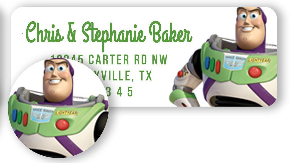 Toy Story Return Address Mailing Labels Cute Matte Finish Etsy