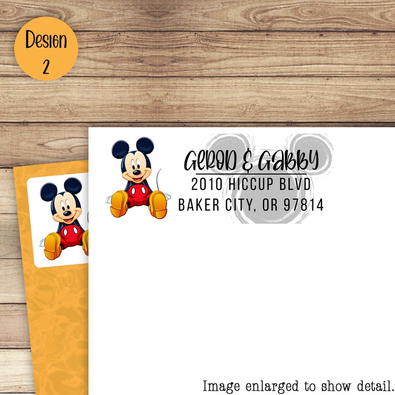 Custom Address Labels Disney Mickey Mouse Labels 30 Etsy