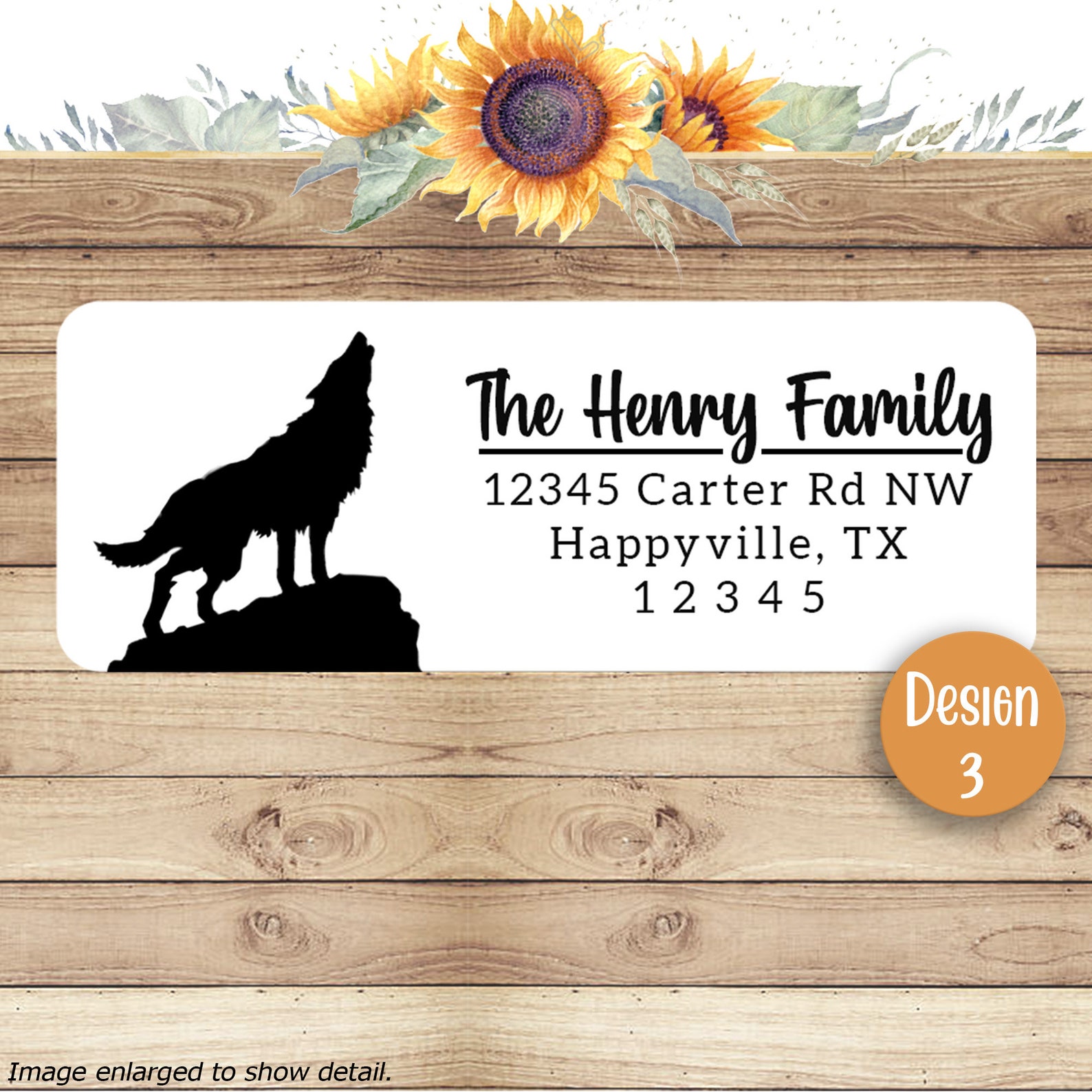Personalized Wolf Address Return Mailing Labels Stickers Etsy