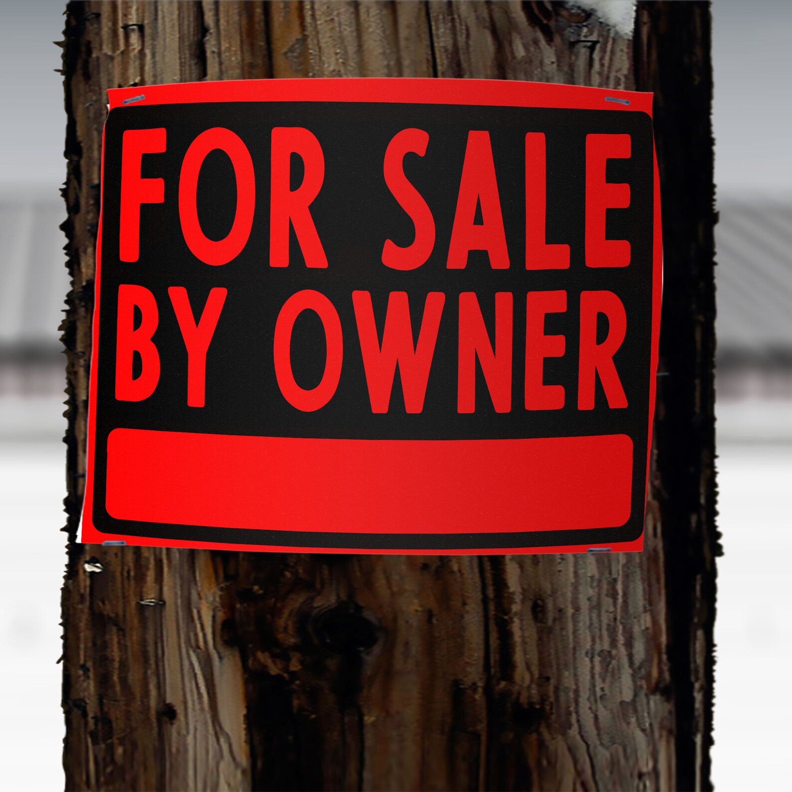 For Sale By Owner FSBO Sign Black White Prints On Any Color Etsy
