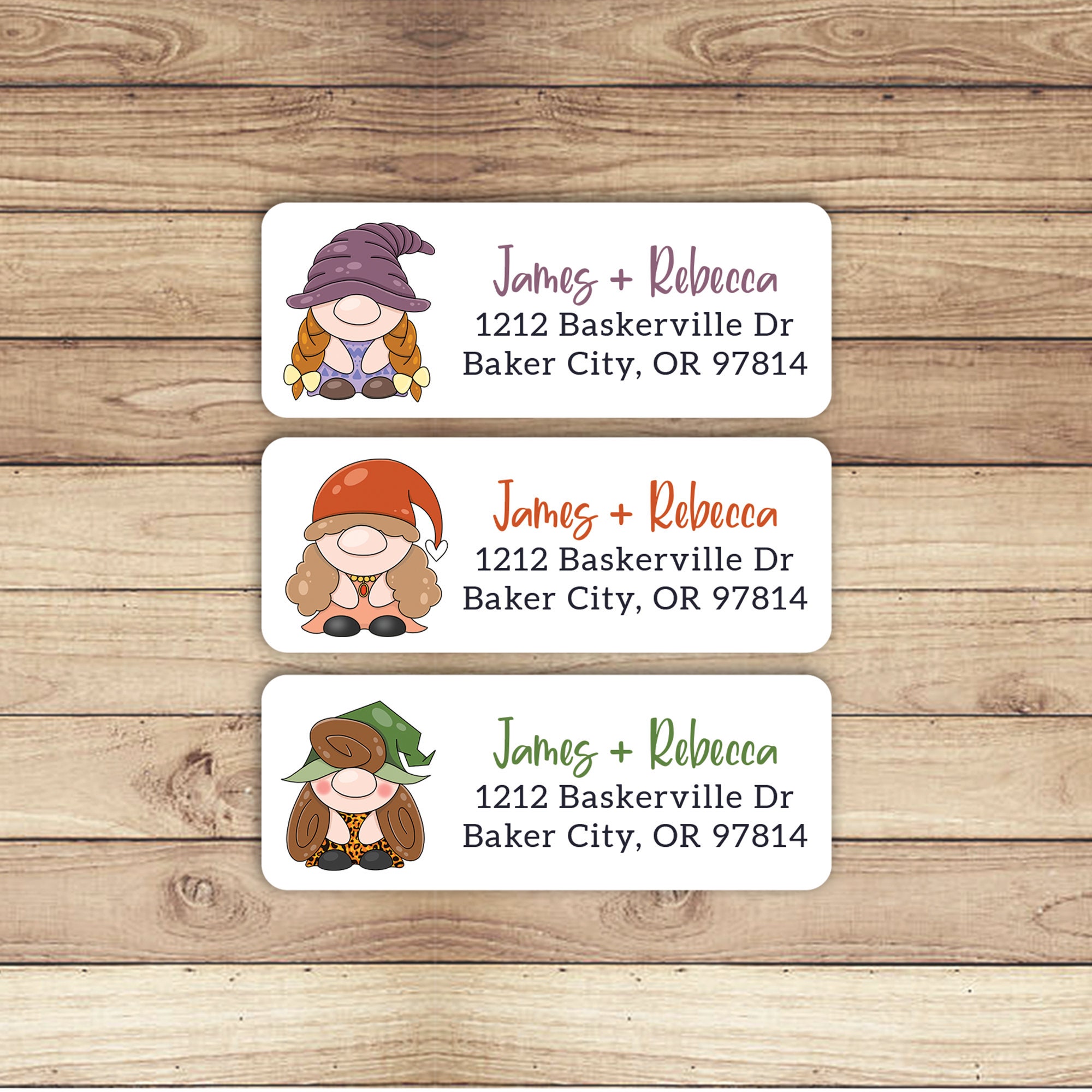 Cute Gnome Address Return Mailing Labels Gnomies for Life30 Etsy