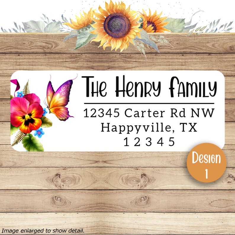 Butterfly Butterflies Cute Address Return Mailing Labels Cheap Etsy