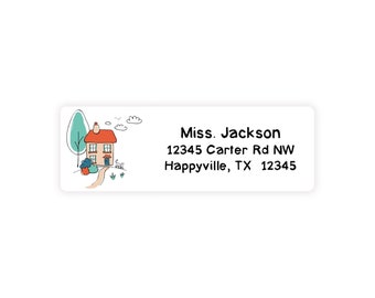 Decorative Home House Mailing Labels