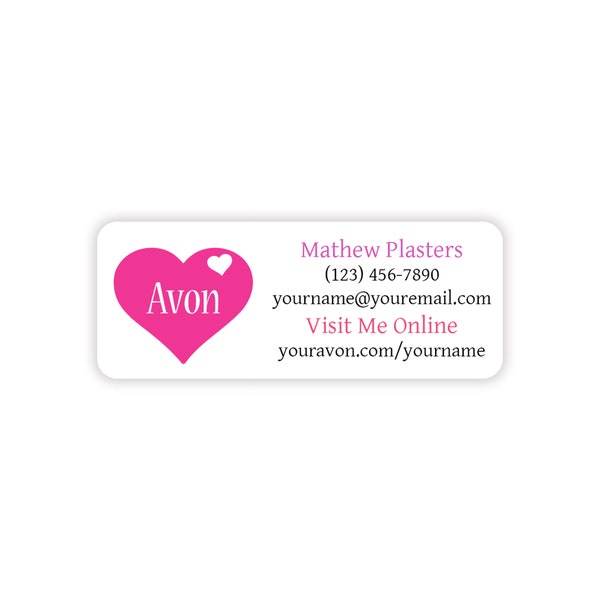 60+ Brochure AVON Label, Sticker, Rep, Representative