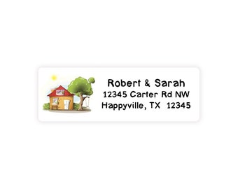 Decorative Home House Mailing Labels