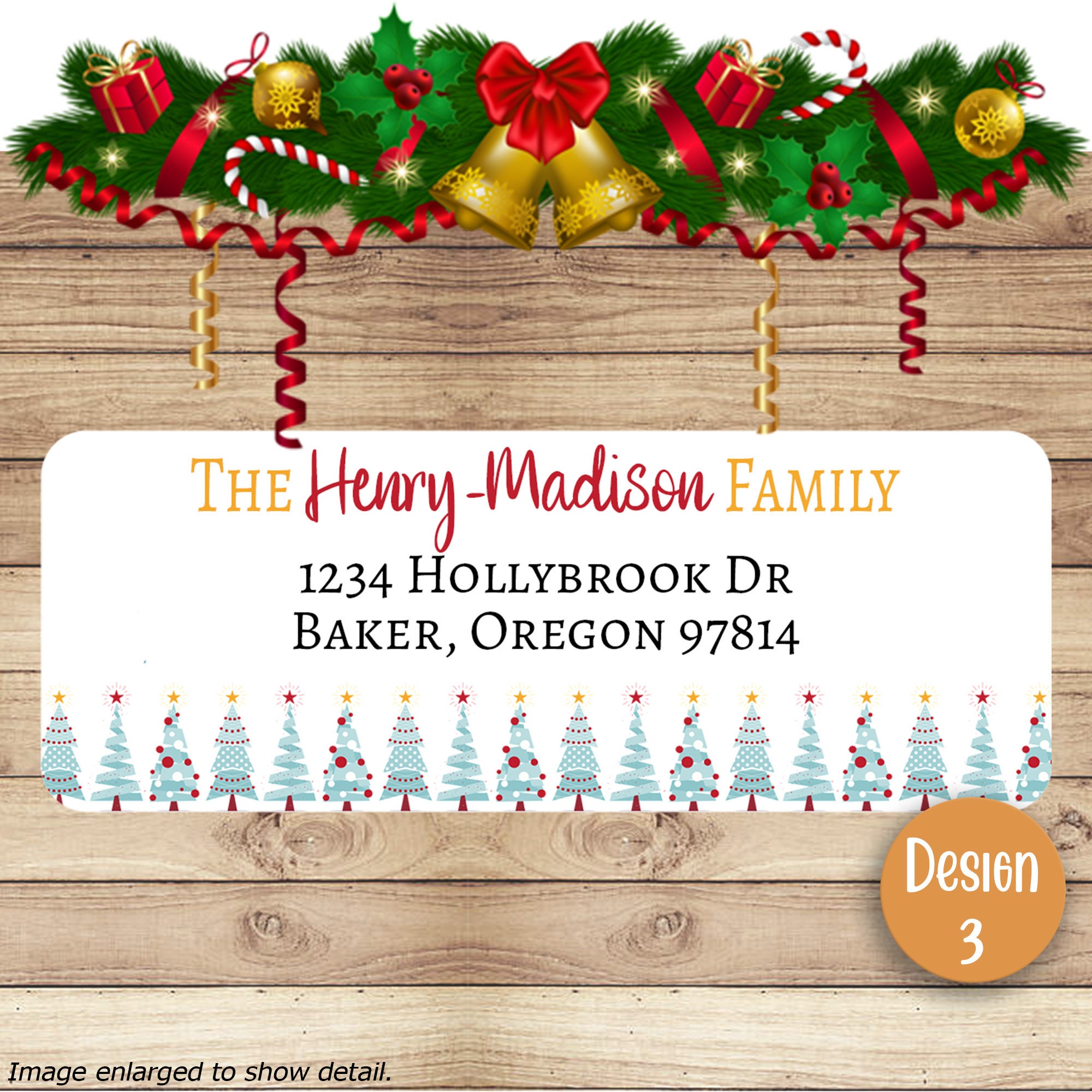 Order christmas address labels