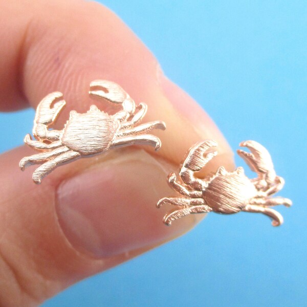 Crab Stud Earrings Etsy