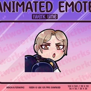 Leon Kennedy RE Animierte Twerk Dancing Booty Shake Dance Lustige Discord Server Emote GIF DBD Überlebender