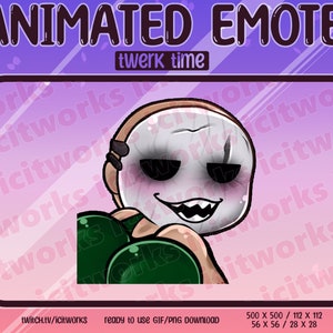 Trapper Animated Twerk Dancing Booty Shake Dance Funny Discord Server Emote GIF DBD