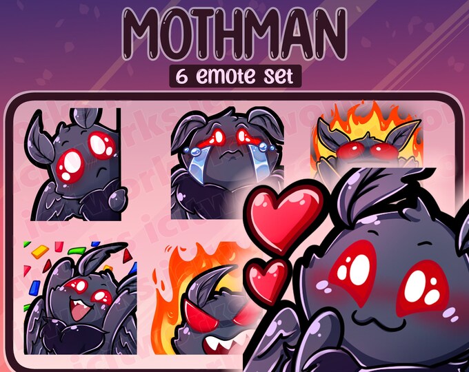 Moth Emotes Cute Moth Emotes X20 | Emotes Pack | Twitch/discord/youtube/streaming ...