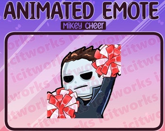 Michael Myers Animated Cheer Cheerleader Dance Celebration Discord Server Emote GIF DBD