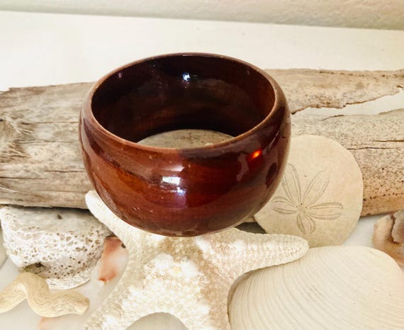 Polished Walnut Wood Bracelet