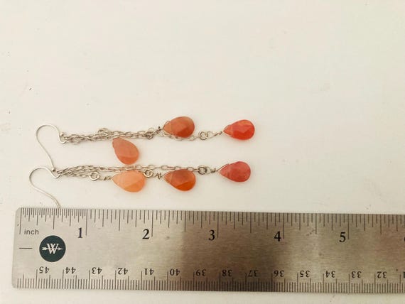 Sterling Silver Carnelian Earrings View 5