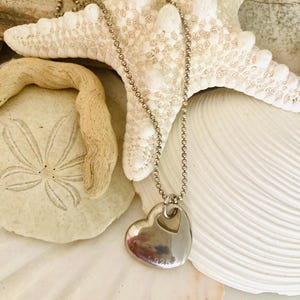 Solid Sterling Silver Heart Necklace
