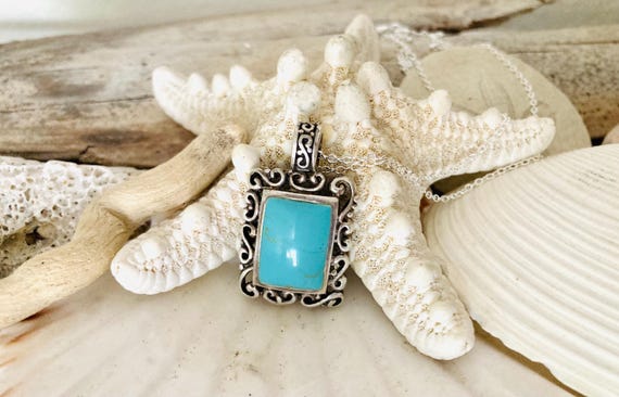 Turquoise Sterling Silver Necklace
