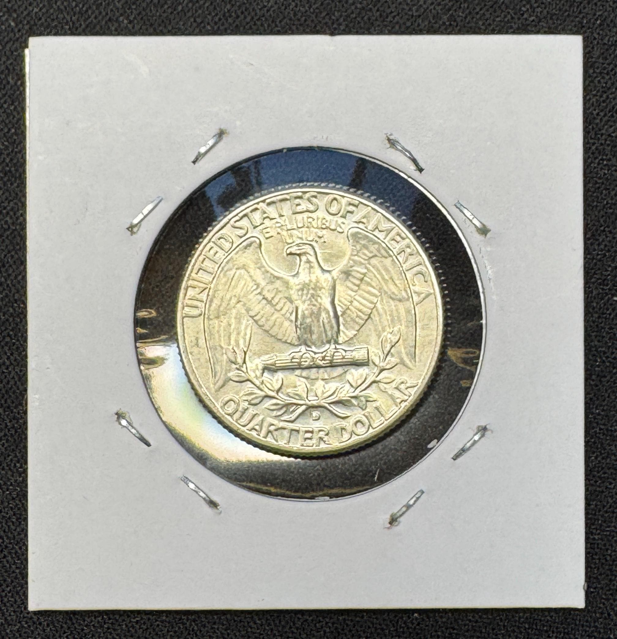 アメリカ、銀貨、1964年発行の25セント銀貨(銀90％)4枚 1964年 