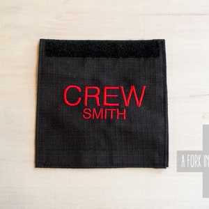 Crew Luggage Handle Wrap Stitched Personalized Custom Monogrammed for Airline Pilot, Flight Attendant, Cabin Crew Crew Tag / ID image 8