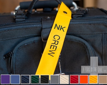 Crew Luggage Bag Tag Ribbon Pilot 