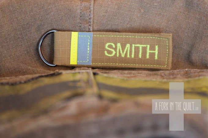 Key Fob / Key Chain - UNUSED, NEW Authentic Firefighter Bunker Gear T…