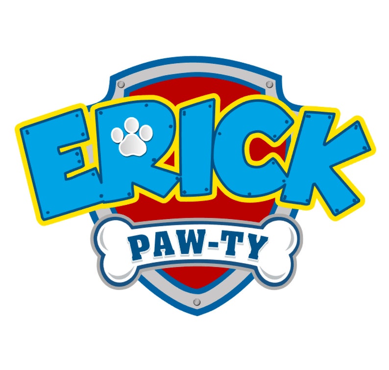 Paw patrol logo customized high resolution image 1.