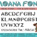 Moana font ttf otf - available on all softwares - compatible PC and mac- instant download