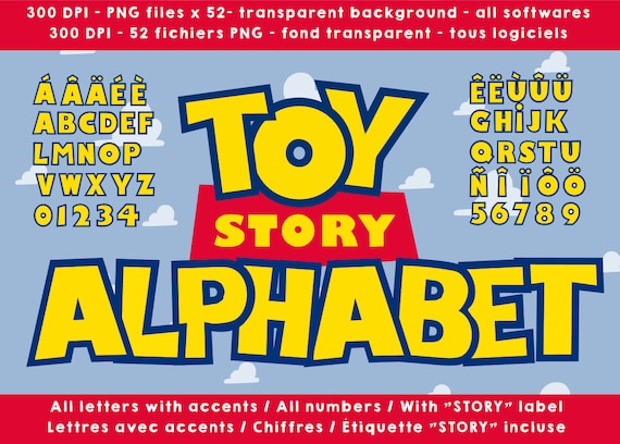 toy story alphabet letters