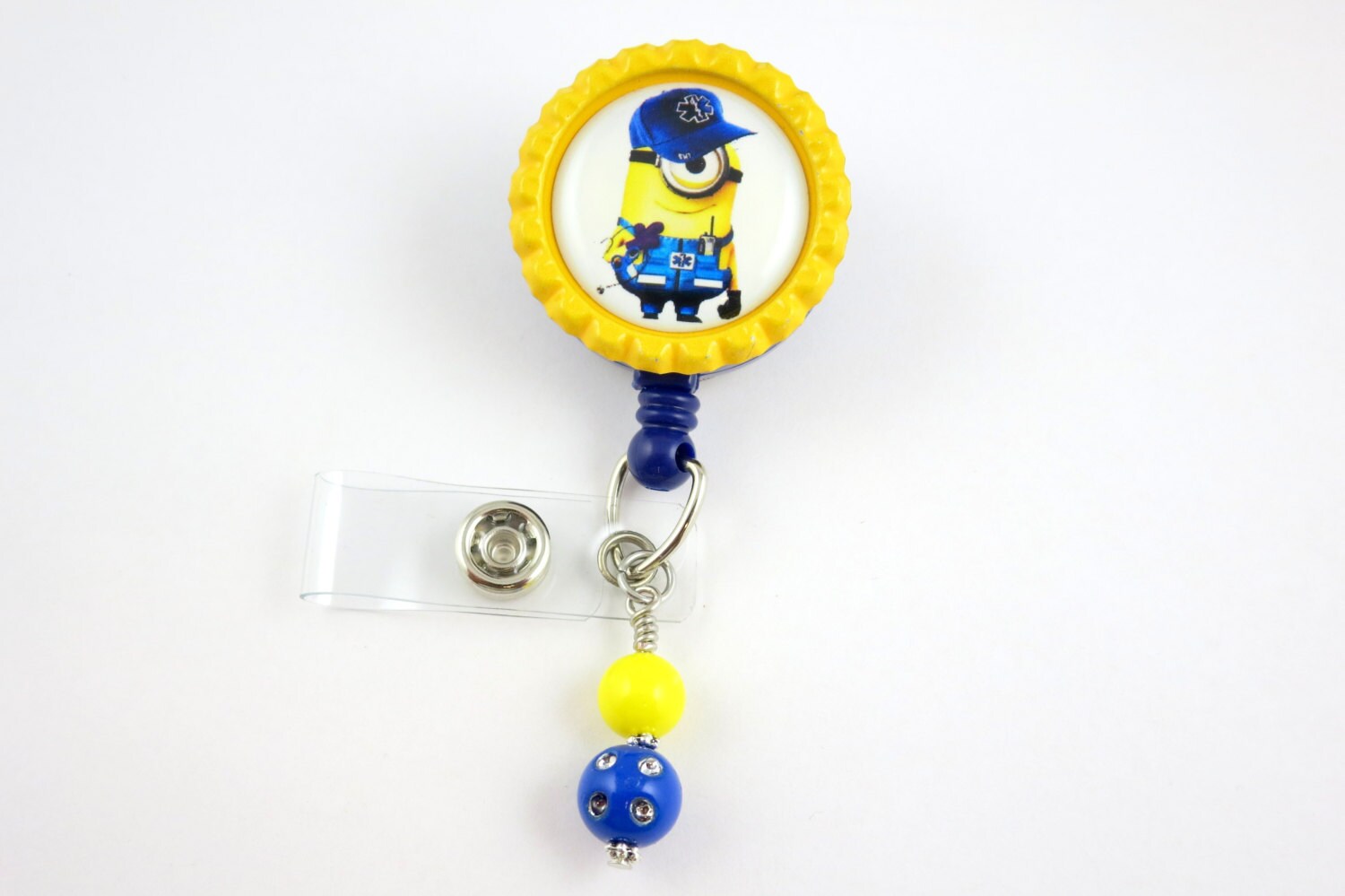 EMT Minon Inspired Retractable ID Badge Holder Name Badge